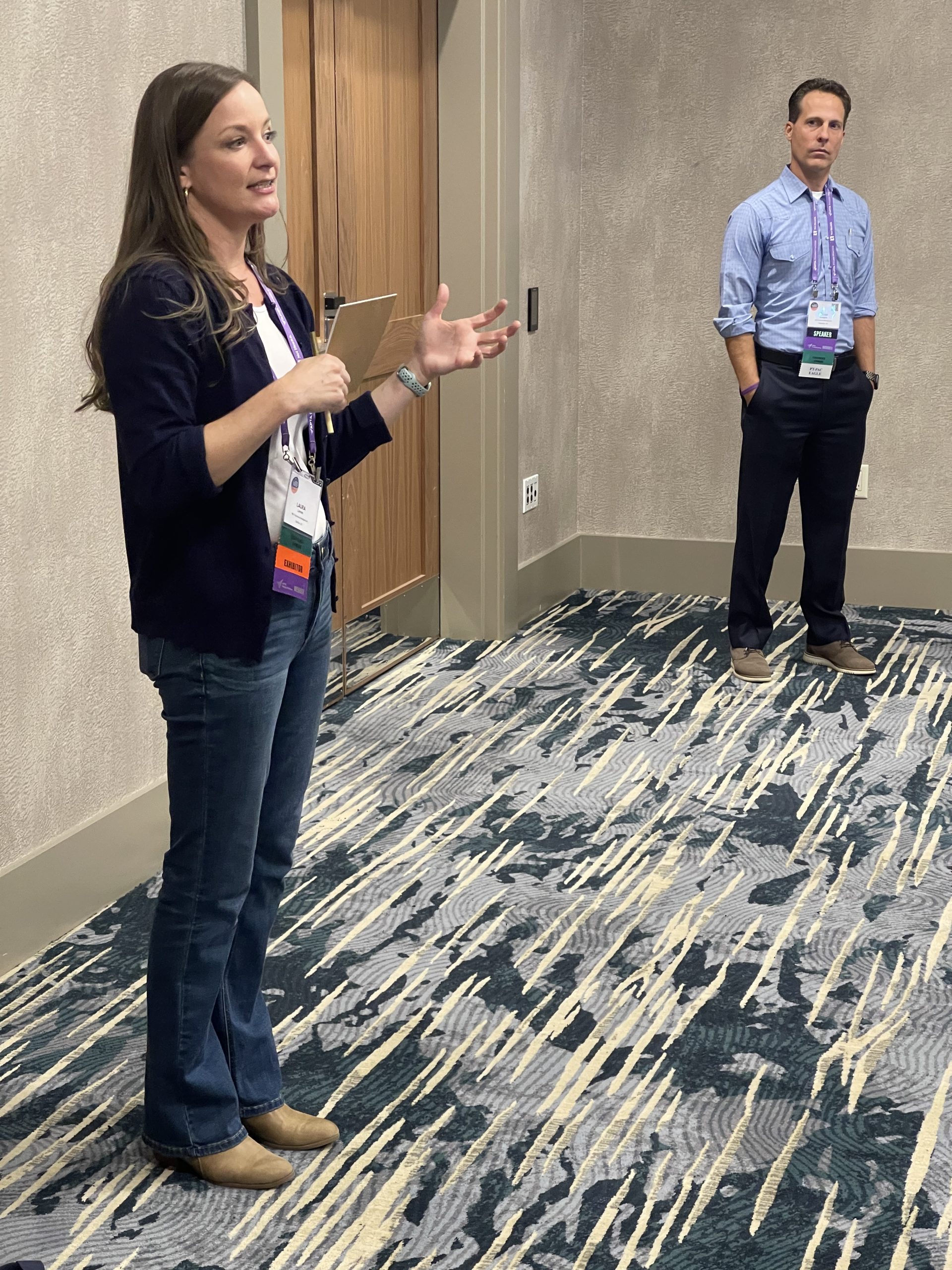 Laura Loman and Brian Gallagher